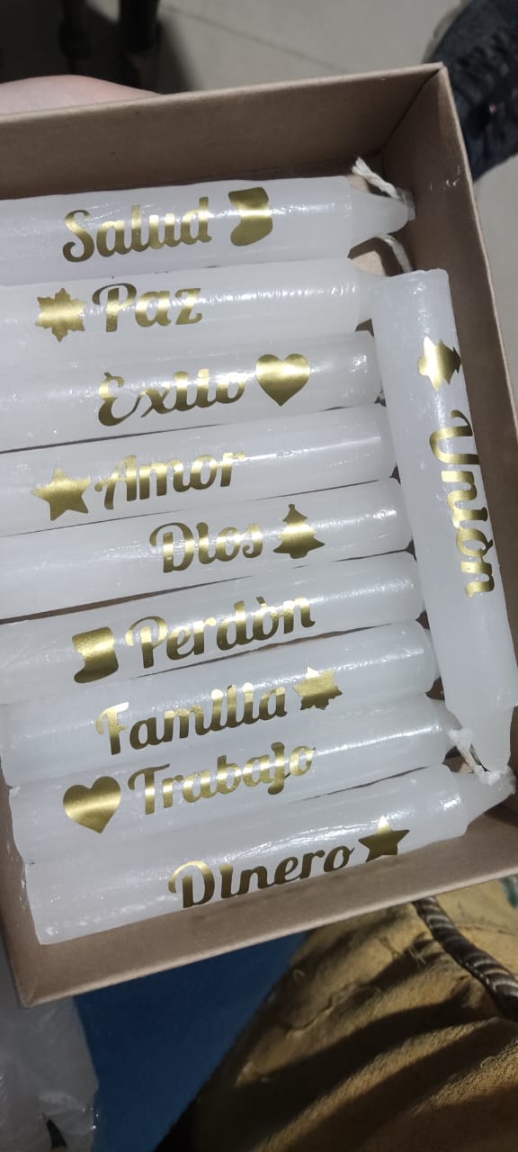 Velas nombres o deseos